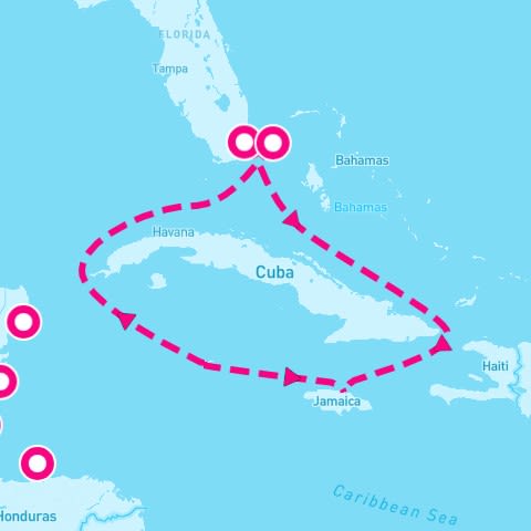 7 Night Cayman Coves & Jamaican Waterfalls (Miami Roundtrip)