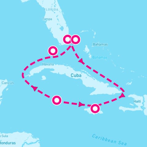 7 Night Western Caribbean & Bimini Beach Club (Miami Roundtrip)