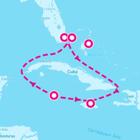 7 Night Western Caribbean & Bimini Beach Club (Miami Roundtrip)