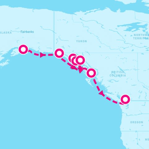 7 Night Voyage Of The Glaciers With Glacier Bay Southbound (Anchorage To Vancouver)