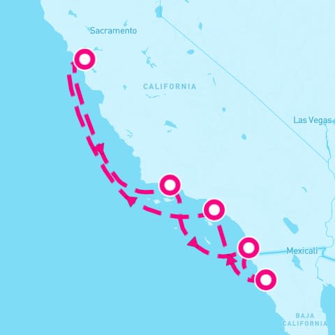7 Night Classic California Coast (Los Angeles Roundtrip)