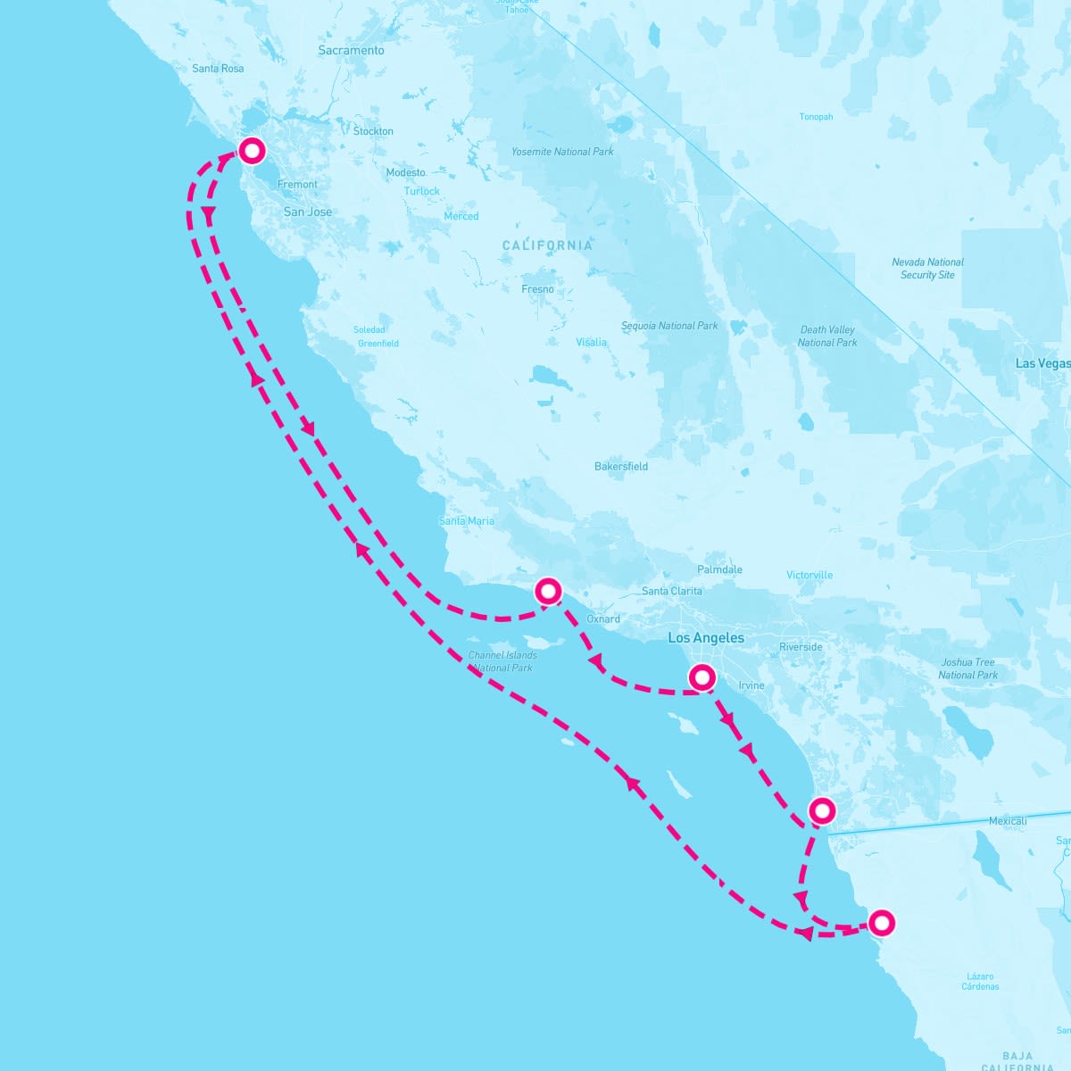 7 Night Classic California Coast (San Francisco Roundtrip)