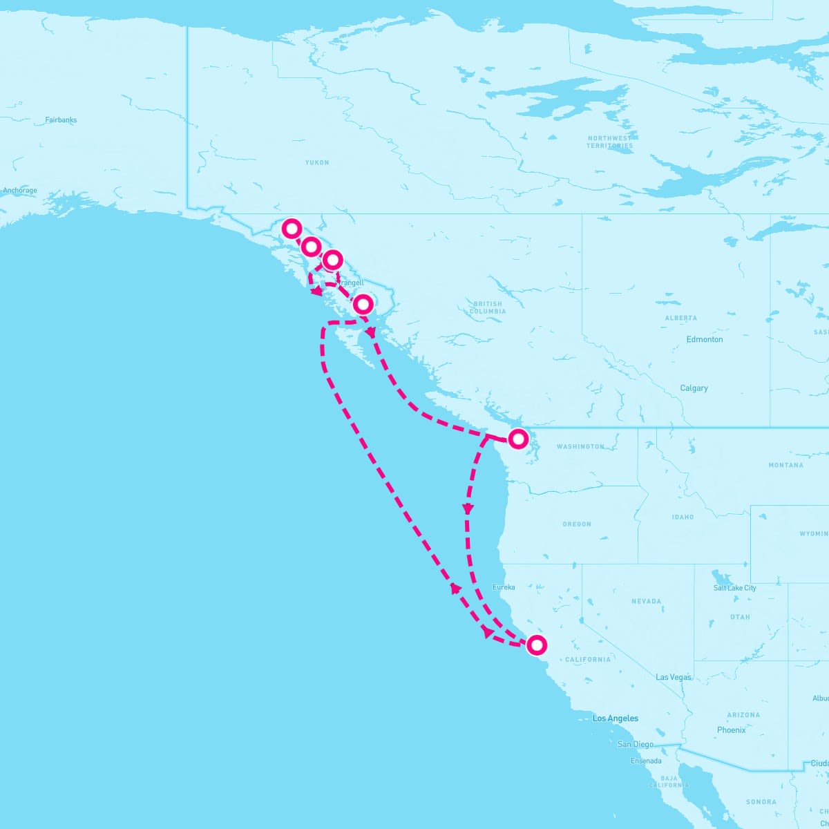 11 Night Alaska Inside Passage (San Francisco Roundtrip)
