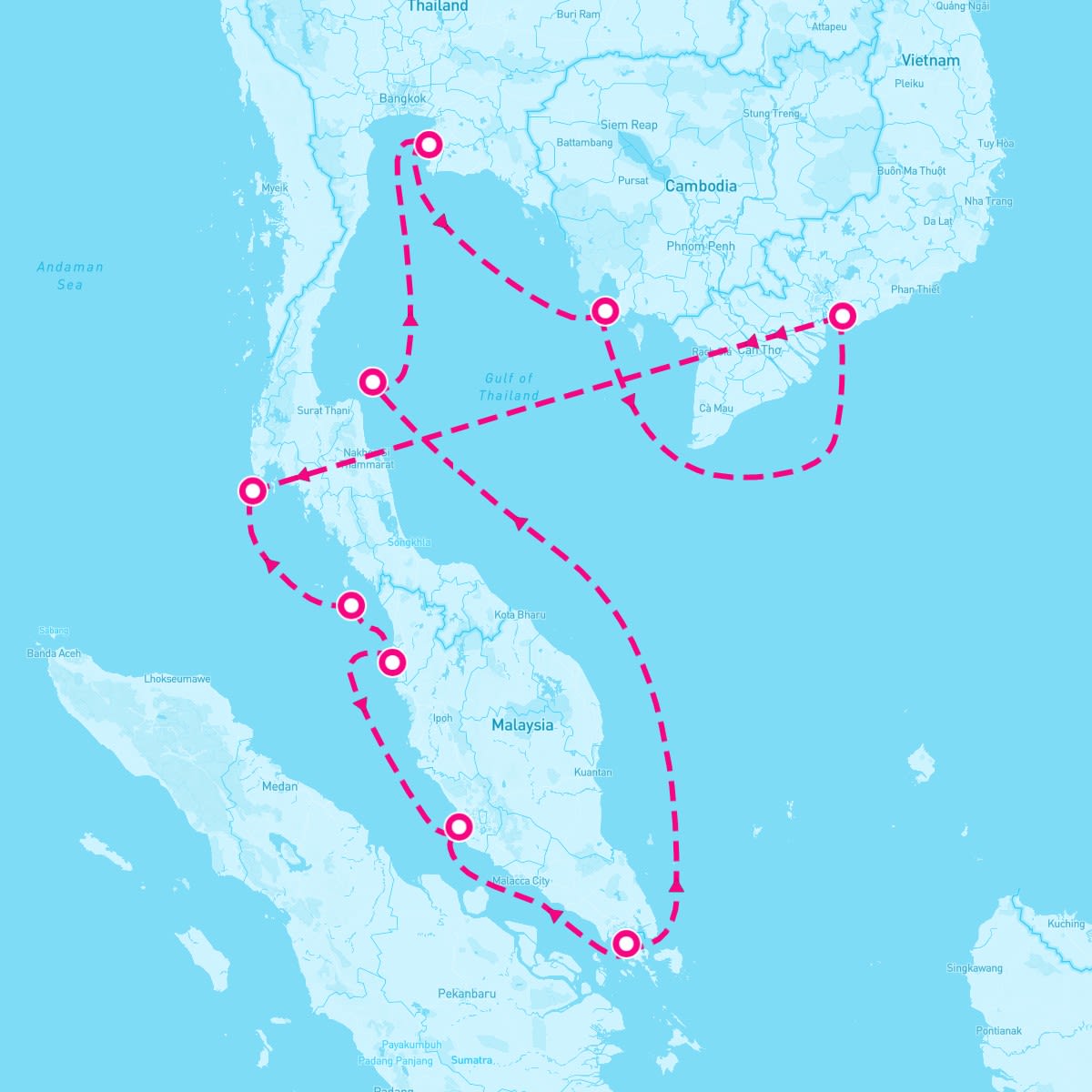 14 Night Southeast Asia With Malaysia Thailand & Vietnam (Singapore Roundtrip)