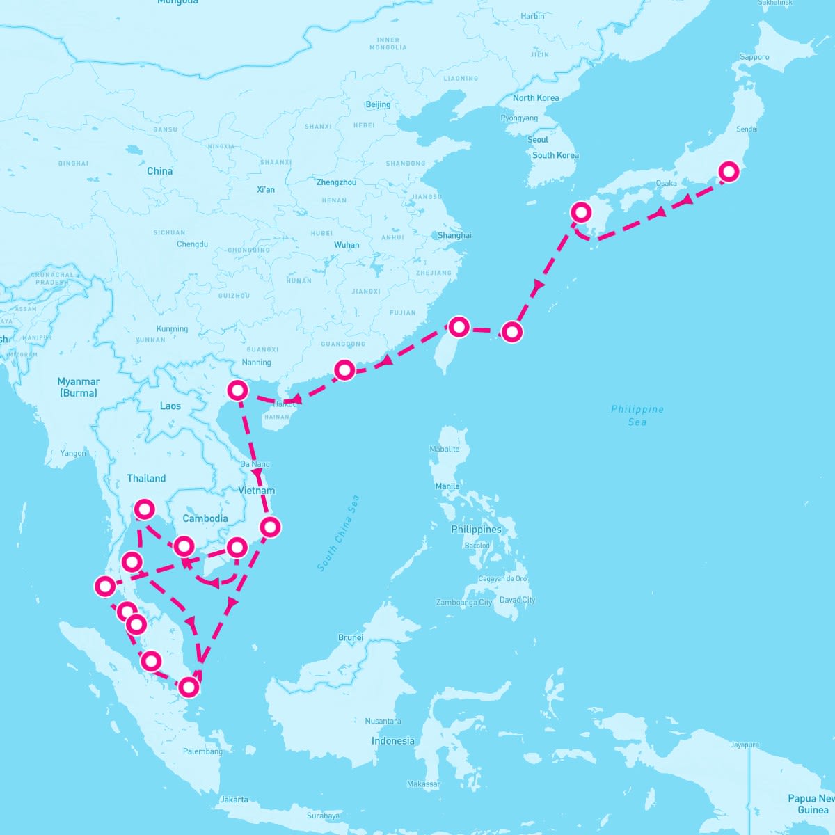 28 Night Japan & Southeast Asia Grand Adventure (Singapore To Yokohama)