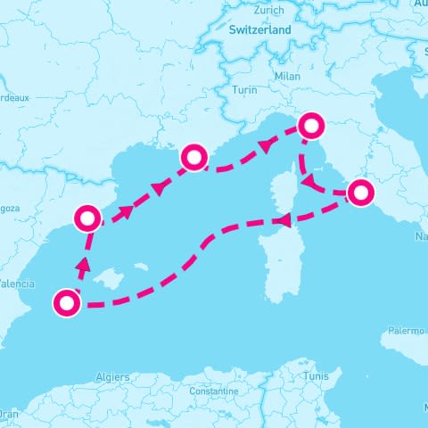 7 Night Irresistible Med & Rome (Barcelona Roundtrip)