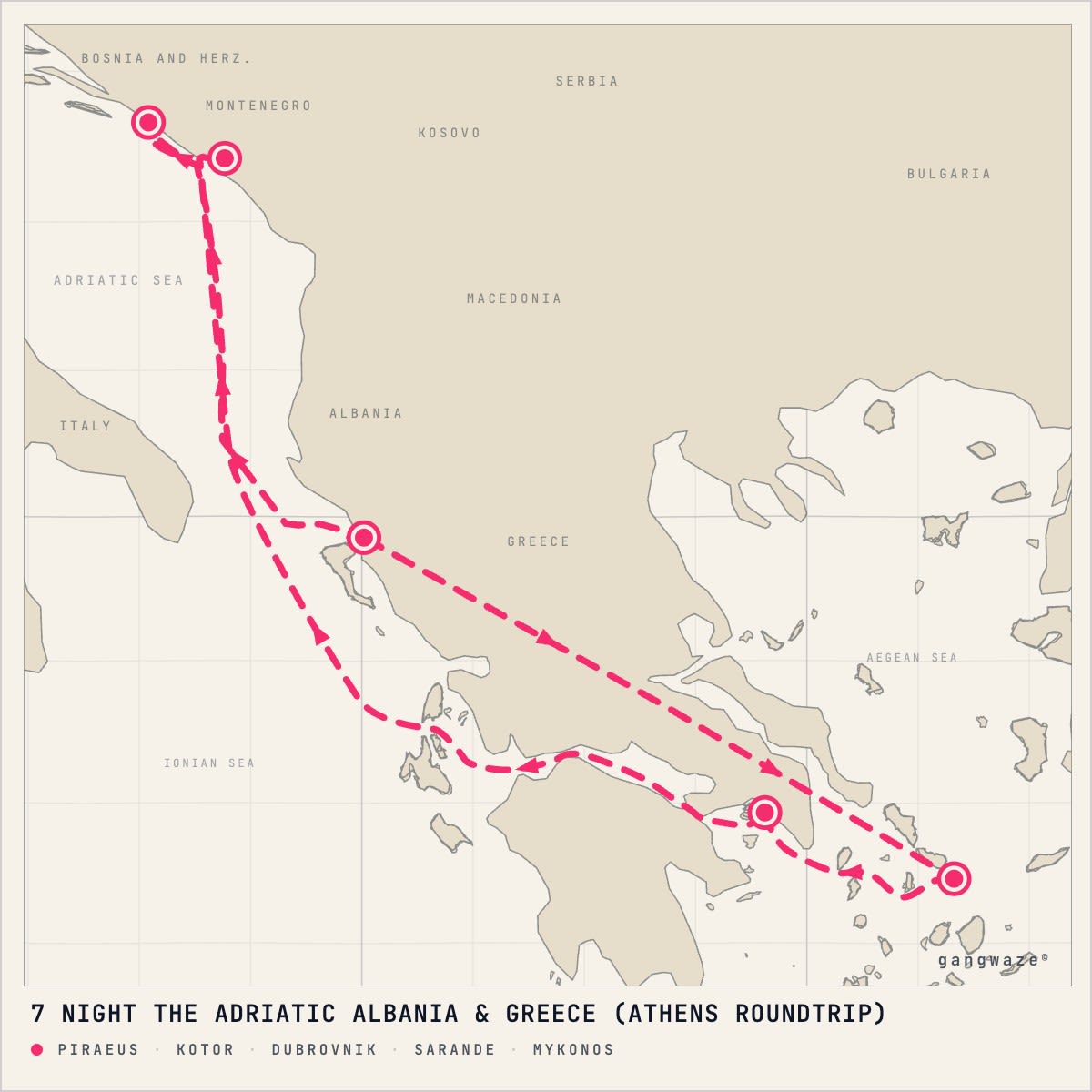 Scarlet Lady itinerary map for September 24, 2028 (7 nights)