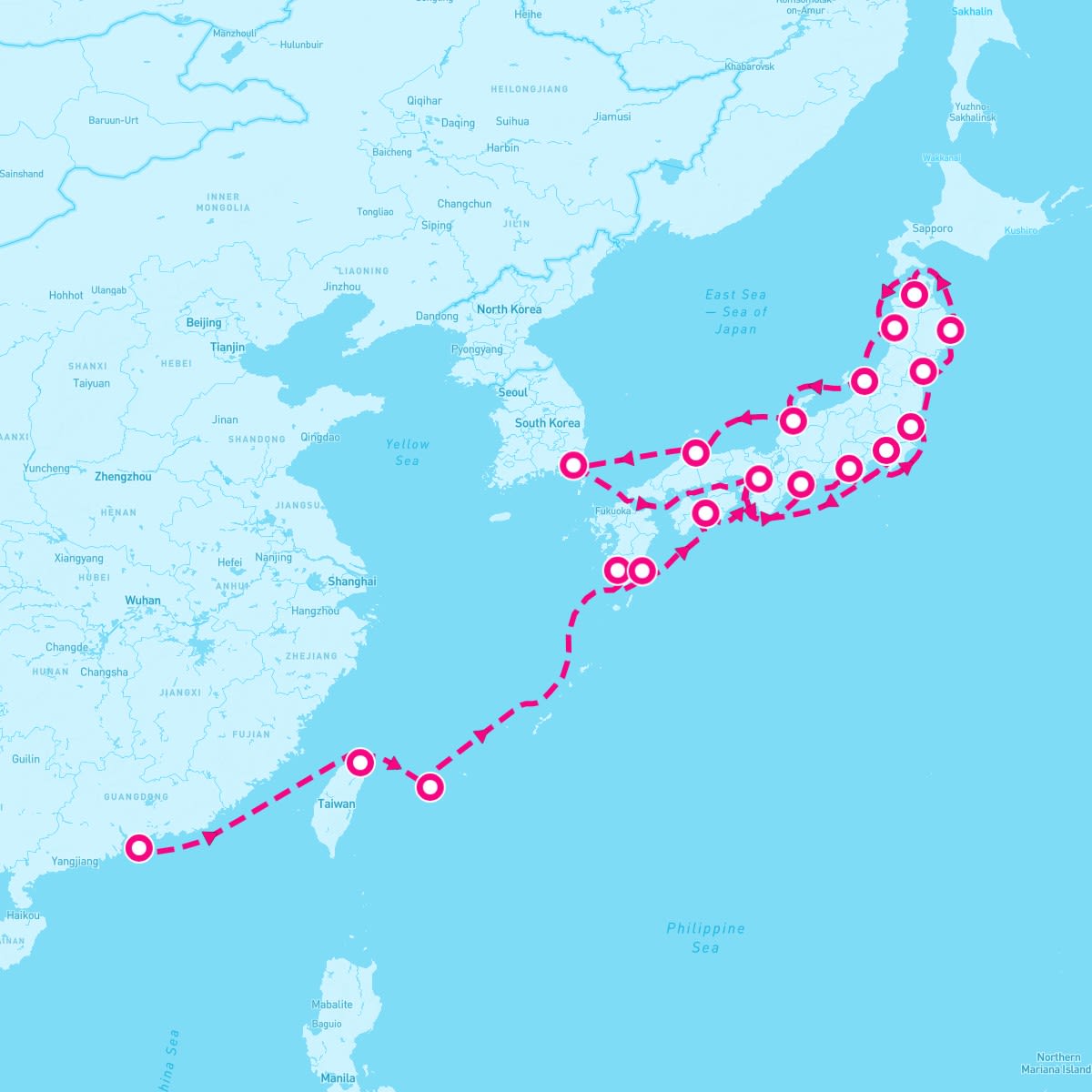 26 Night Taiwan & Japans Plum Blossoms (Hong Kong To Tokyo)
