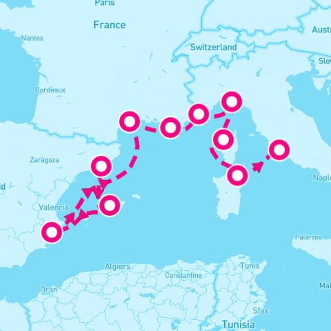 10 Night Western Mediterranean (Barcelona To Rome)