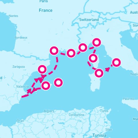 10 Night Western Mediterranean (Barcelona To Rome)