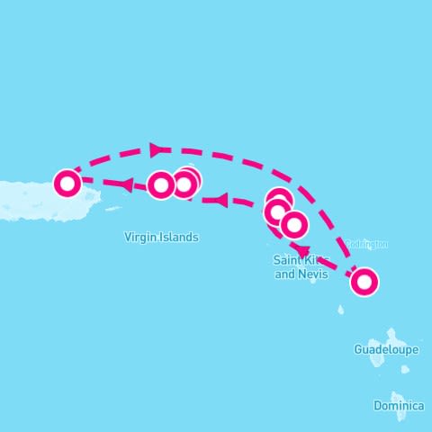 7 Night Best Of British Virgin Isles & St Barts (San Juan Roundtrip)