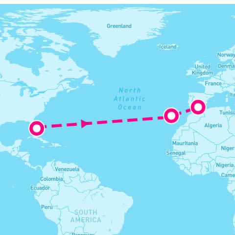 15 Night Transatlantic Spring Voyage Ii (Palm Beach To Malaga)