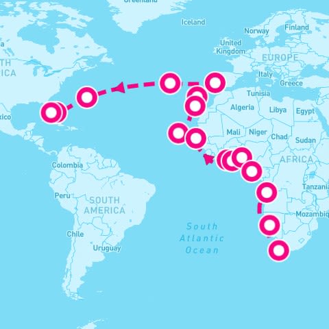 35 Night African Allure To Oceanic Wonder (Cape Town To Miami)