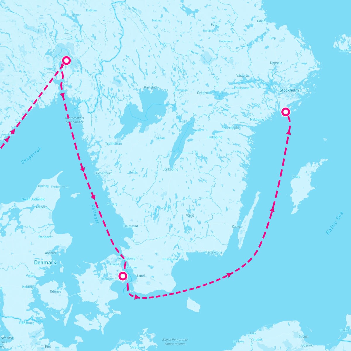 9 Night Scandinavian Cityscapes (Antwerp To Stockholm)