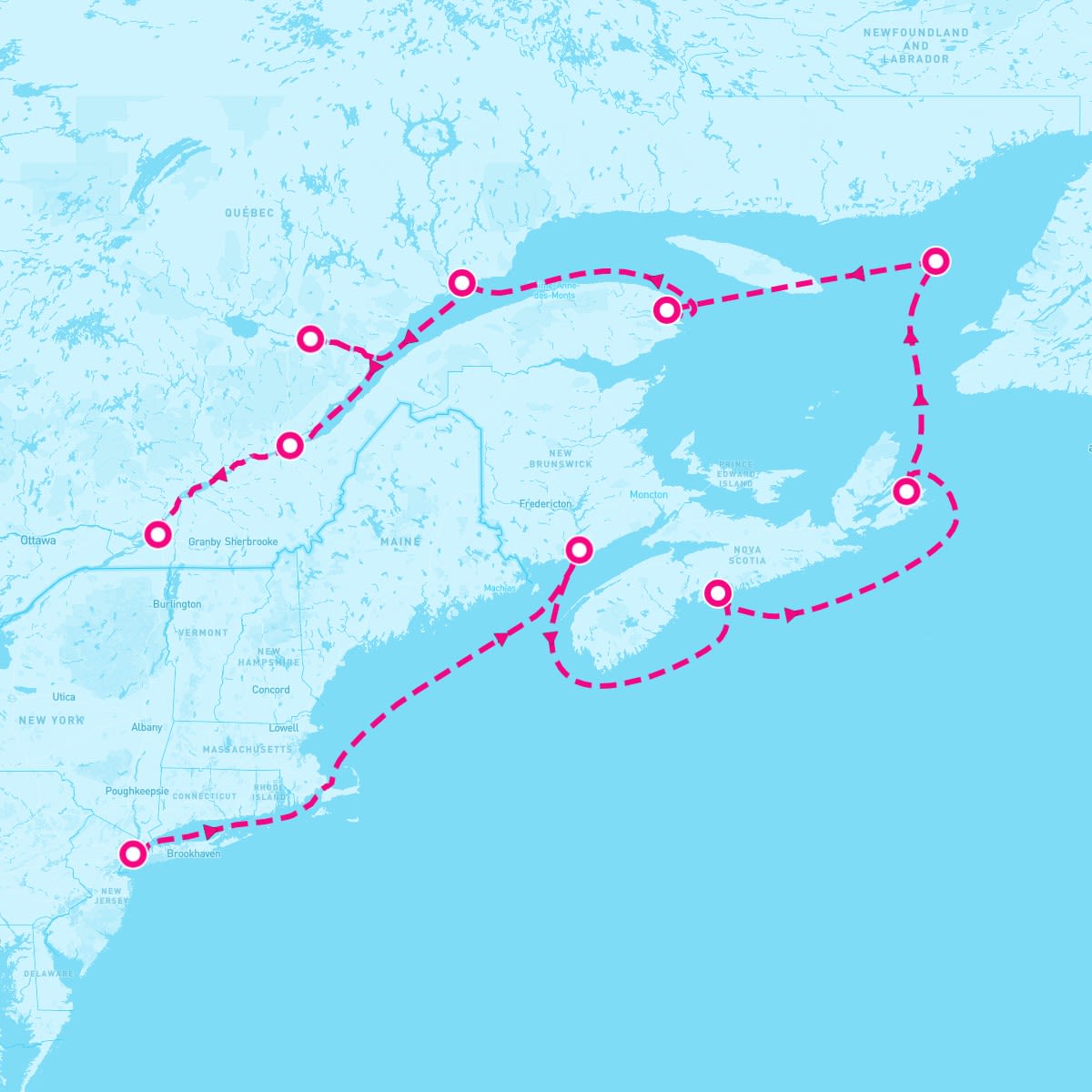 10 Night Scenic Coasts & Old Quebec (New York To Montreal)