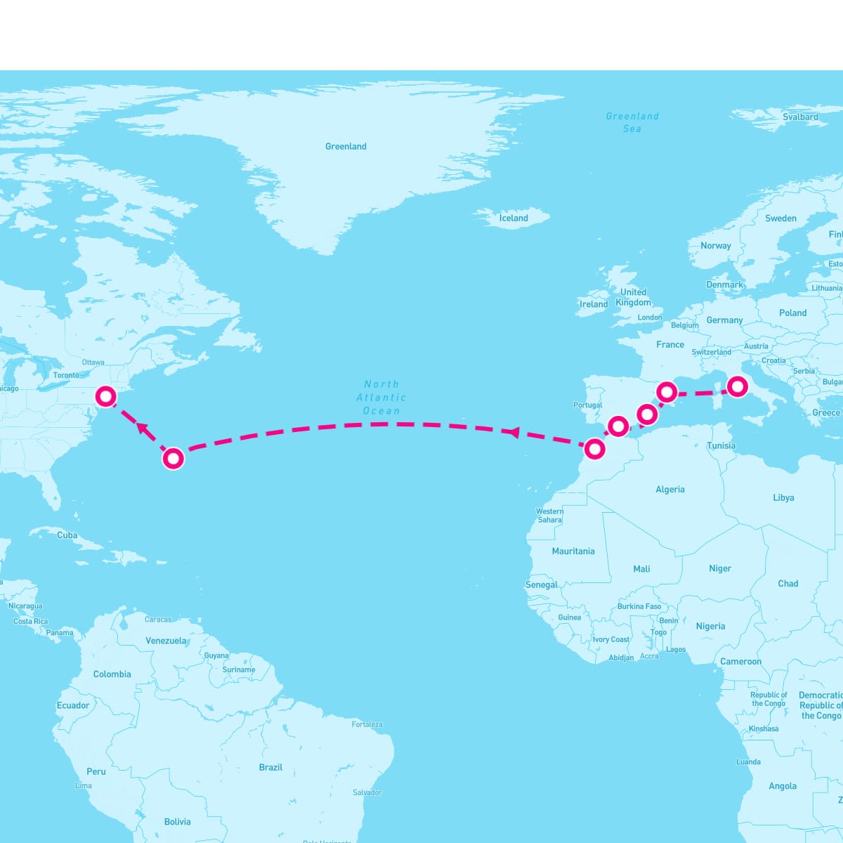 14 Night Splendid Atlantic Sojourn (Rome To New York)