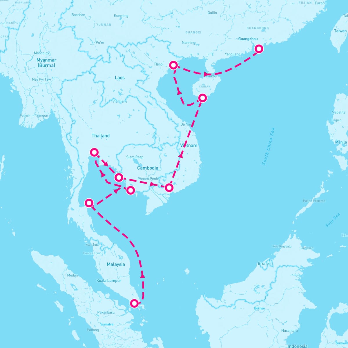 16 Night Southeast Asian Splendor (Singapore To Hong Kong)