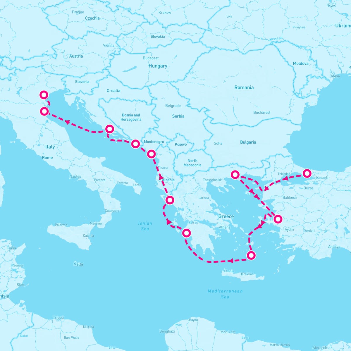 10 Night Grand Bazaar To Gondolas (Istanbul To Venice)