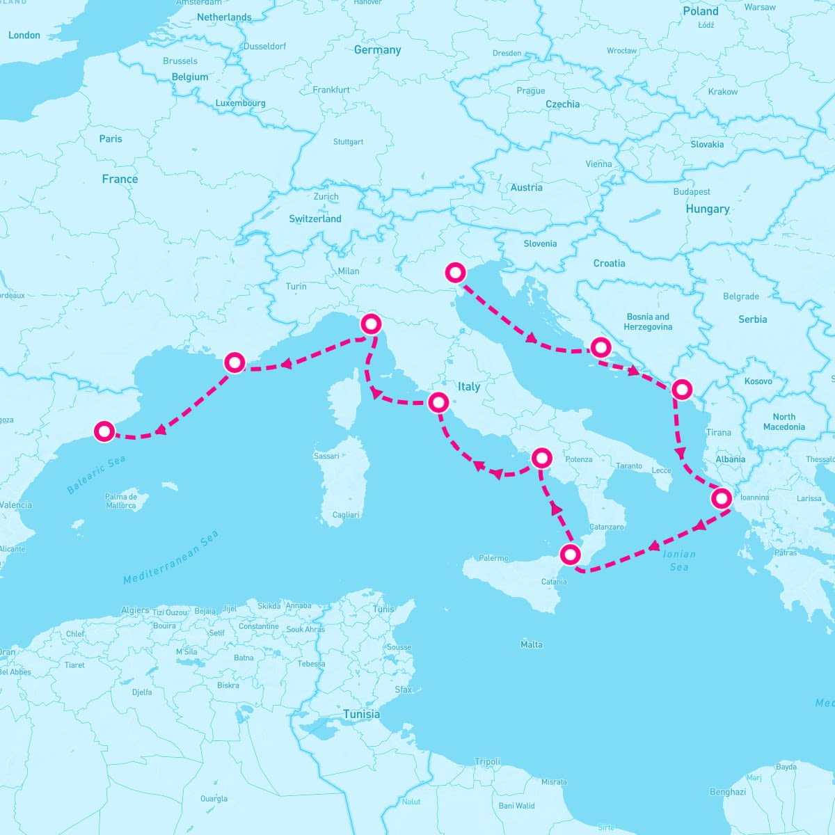 9 Night Venetian & Roman Revelry (Venice To Barcelona)