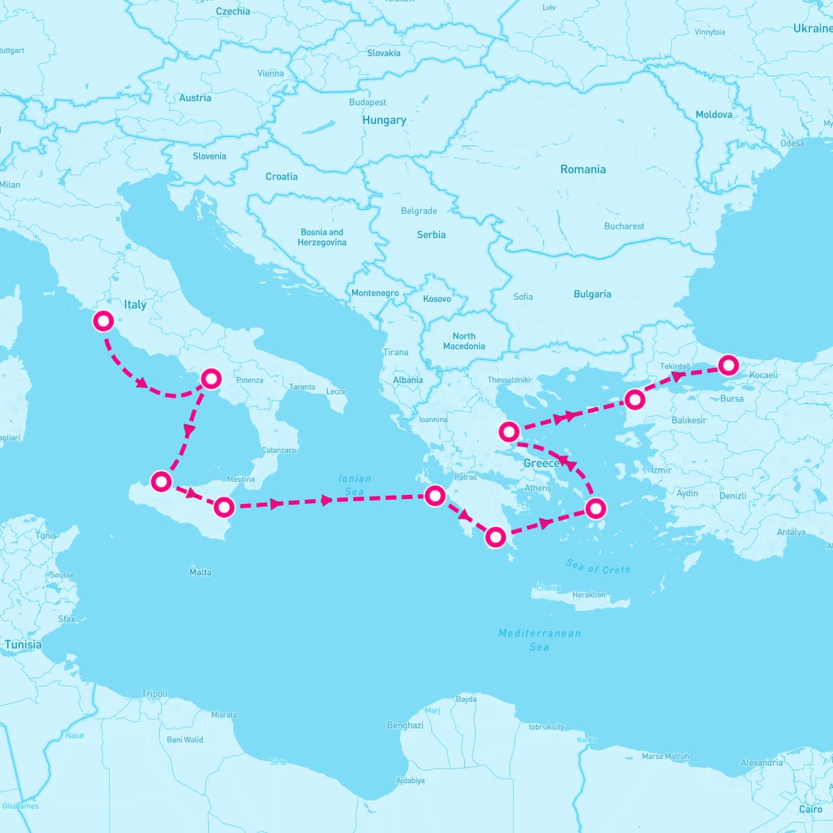 9 Night Trojan Trek Revisited (Rome To Istanbul)