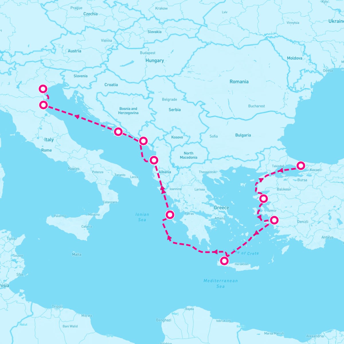 10 Night Aegean & Adriatic Coasts (Istanbul To Venice)