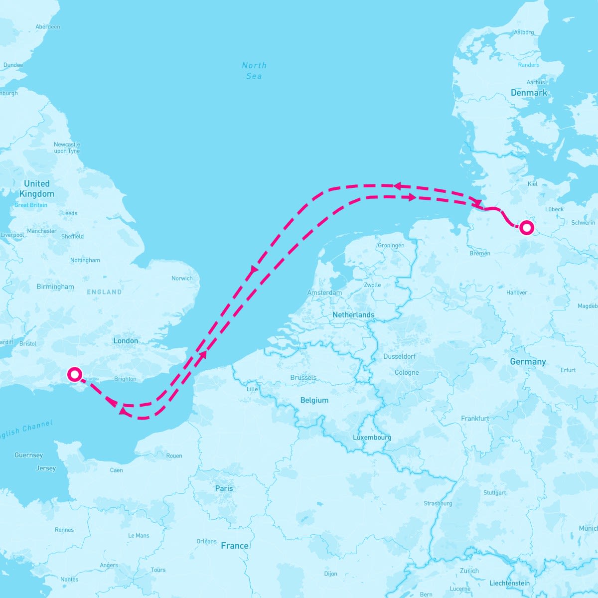 Sky Princess itinerary map for October 28, 2024 (5 nights)