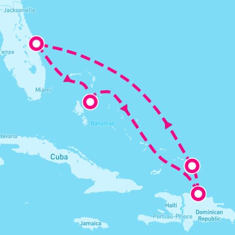 6 Night Eastern Caribbean With Turks & Caicos (Port Canaveral Roundtrip)