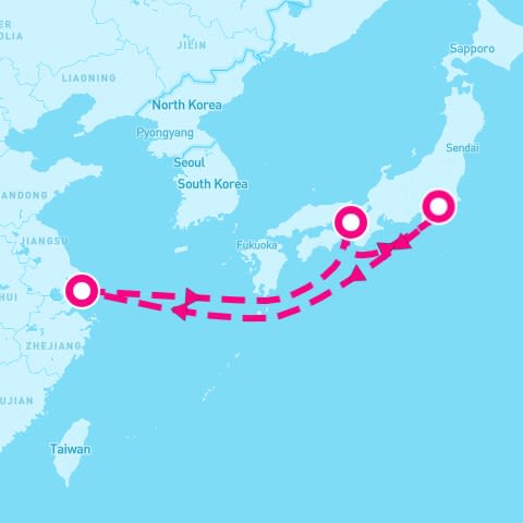 7 Night Kobe Osaka & Tokyo (Shanghai Roundtrip)