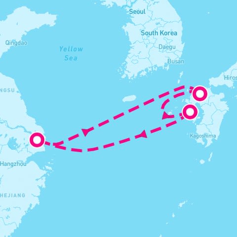 5 Night Fukuoka & Nagasaki (Shanghai Roundtrip)