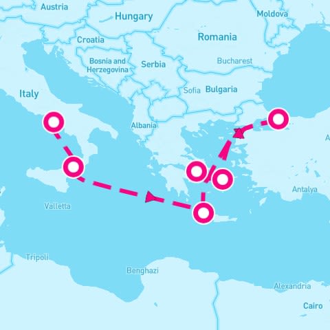 7 Night Mediterranean With Greek Isles & Turkey (Naples To Athens)