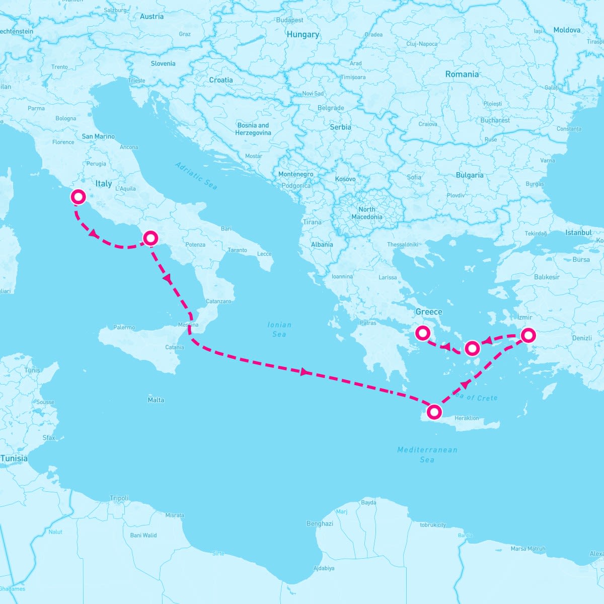 7 Night Mediterranean With Greek Isles & Turkey (Rome To Athens)