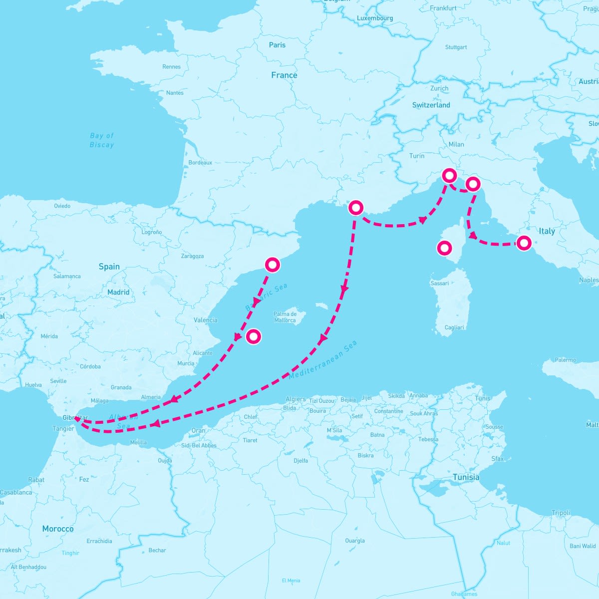 7 Night Mediterranean With France & Italy (Barcelona To Rome)