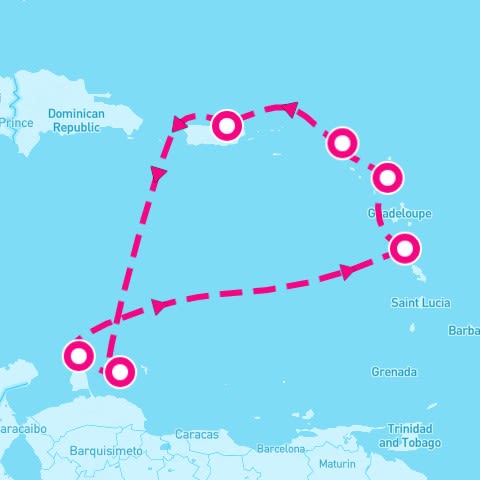 8 Night Aruba Curacao & The Lesser Antilles (San Juan Roundtrip)