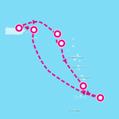 11 Night Cartagena Aruba Antigua & More (San Juan Roundtrip)