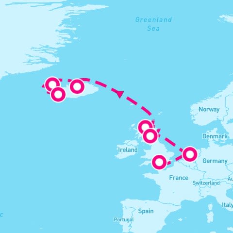 10 Night English Elegance To Idyllic Iceland (Portsmouth To Reykjavik)