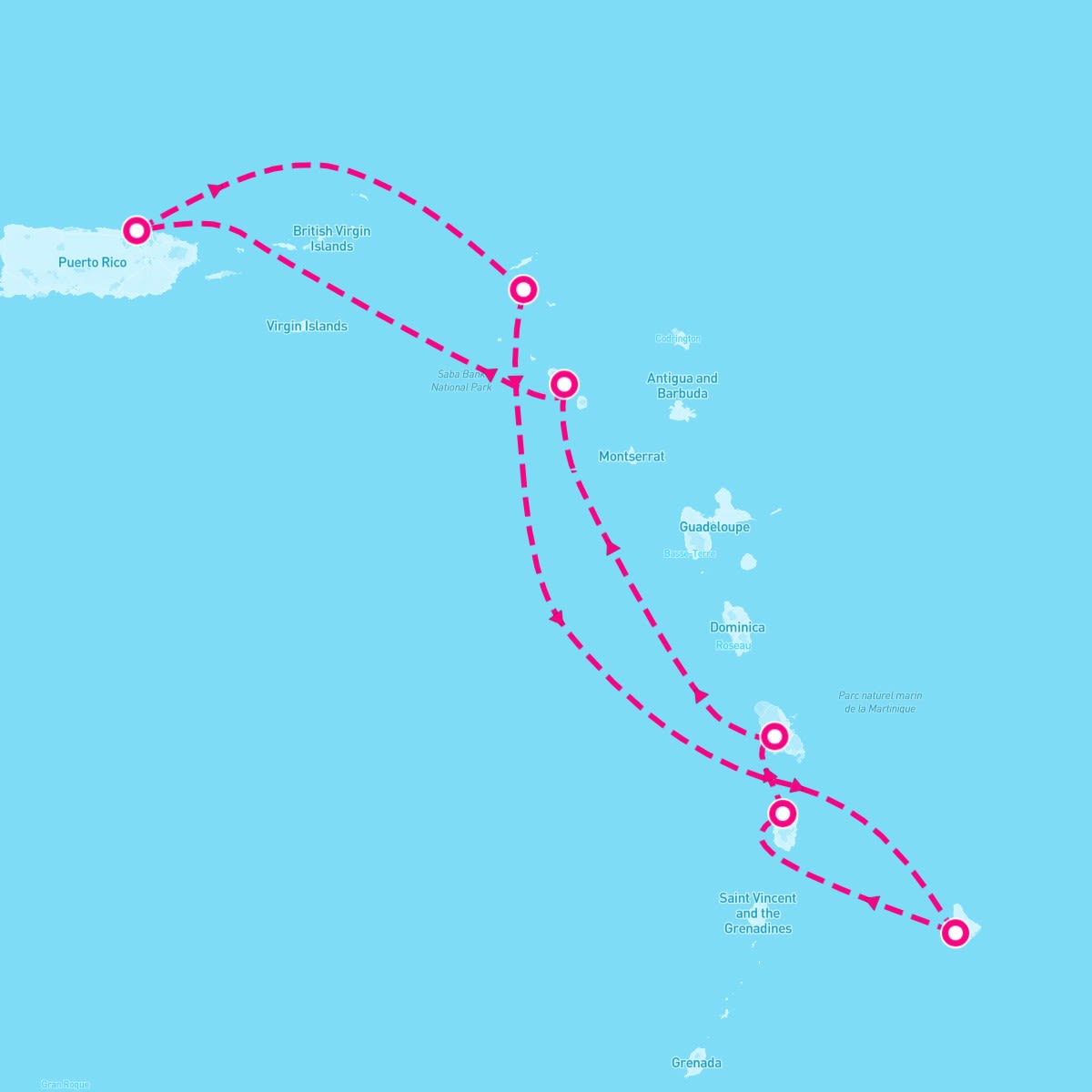 7 Night Sunny Miles Of Tropical Isles (San Juan Roundtrip)