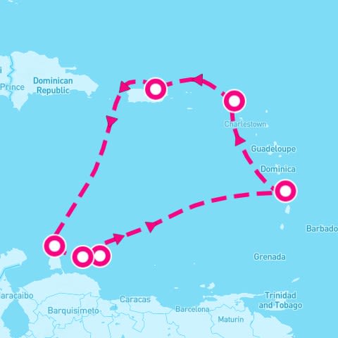8 Night Puerto Rico To Aruba Bonaire & More (San Juan Roundtrip)