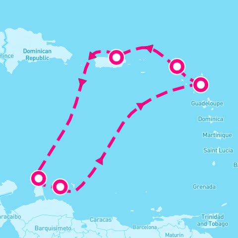 7 Night Aruban Sights & Antiguan Nights (San Juan Roundtrip)