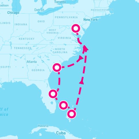 8 Night Southeast Coast & Bahamas (Baltimore Roundtrip)