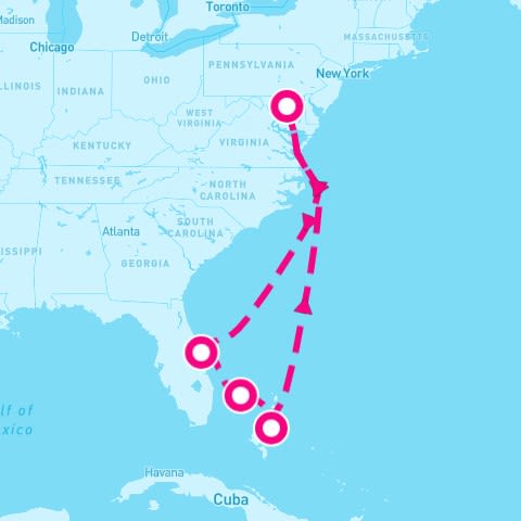 8 Night Southeast Coast & Bahamas (Baltimore Roundtrip)