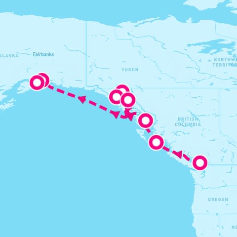 7 Night Glacier Discovery Northbound (Vancouver To Whittier)