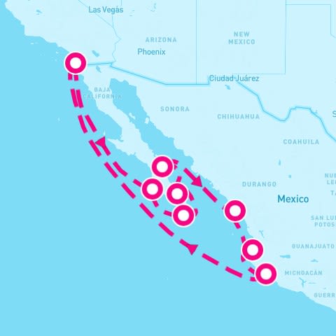 11 Night Mexican Riviera & Sea Of Cortez (San Diego Roundtrip)