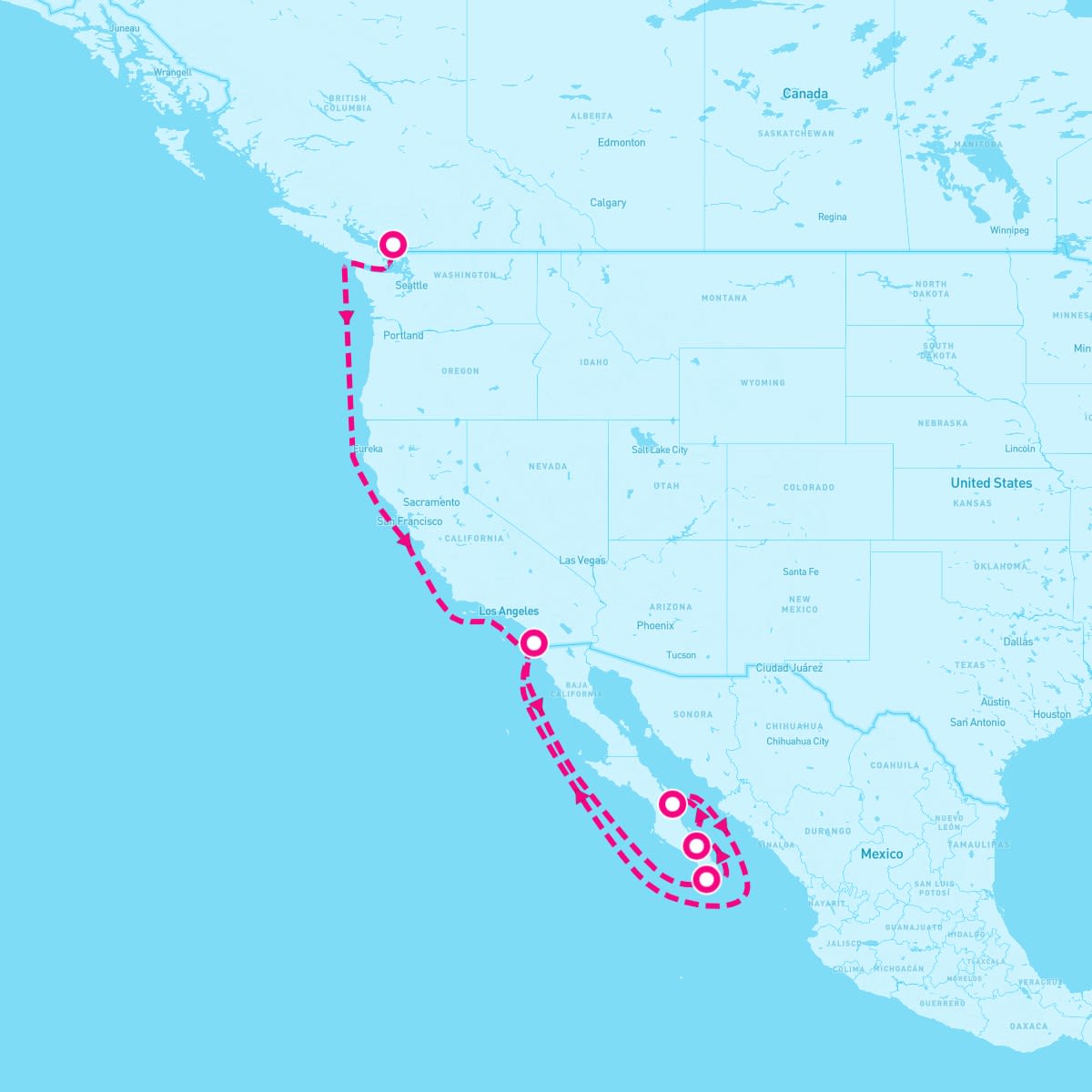 11 Night Pacific Coastal & Baja Peninsula (Vancouver To San Diego)