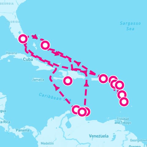 21 Night Southern/Eastern Caribbean Holiday (Miami Roundtrip)