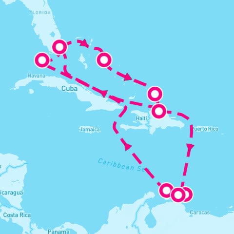17 Night Southern/Eastern Caribbean (Miami Roundtrip)