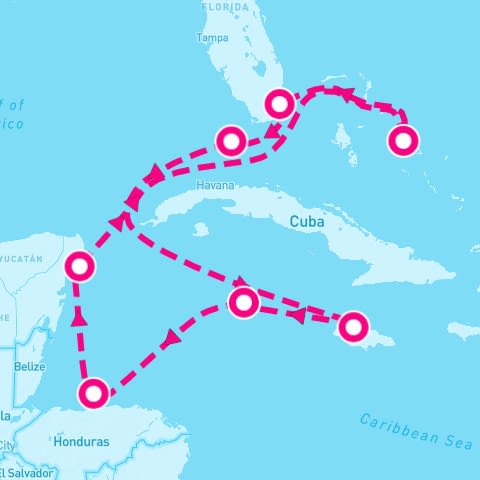 10 Night Western Caribbean: Greater Antilles Honduras & Mexico (Miami Roundtrip)