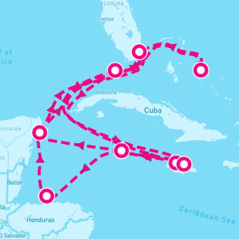 17 Night Western Caribbean: Greater Antilles Honduras & Mexico (Miami Roundtrip)